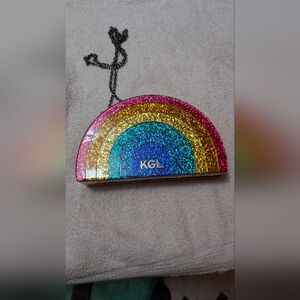 Kurt Geiger Rainbow Glitter Purse